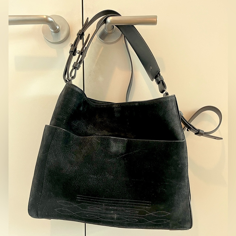 All Saints Suede handbag